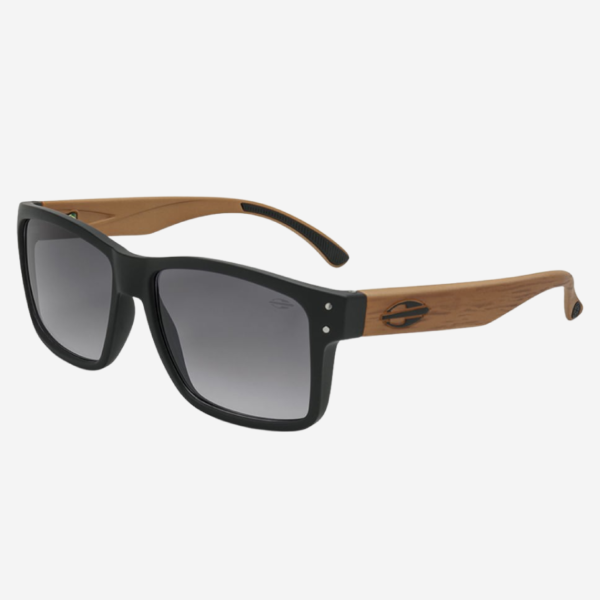 ÓCULOS DE SOL  MORMAII MUMBAI PRETO FOSCO MADEIRA
